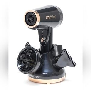 Go Styler Pro Cordless Hair Dryer Black Gold Hair Styling Tool